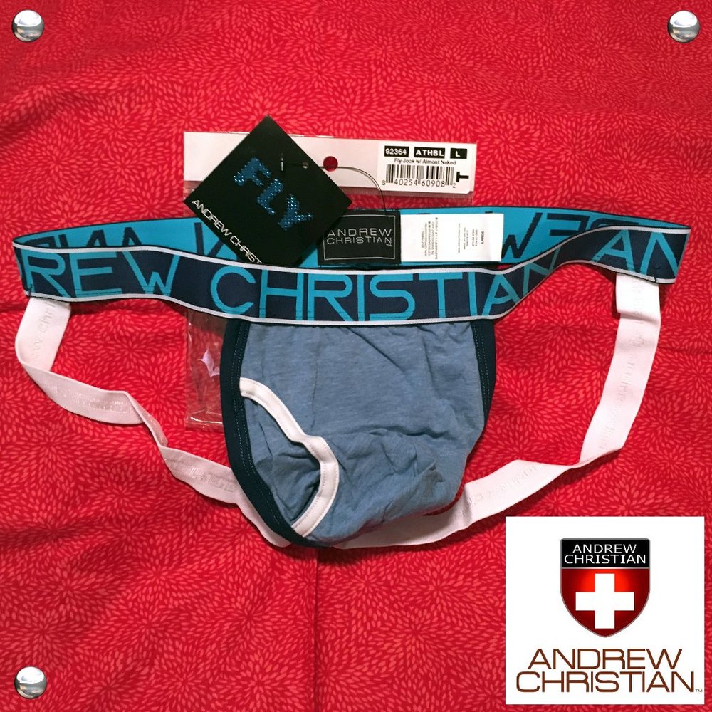 Andrew Christian  Fly Jock w Almost Naked, LARGE 🆕🩲